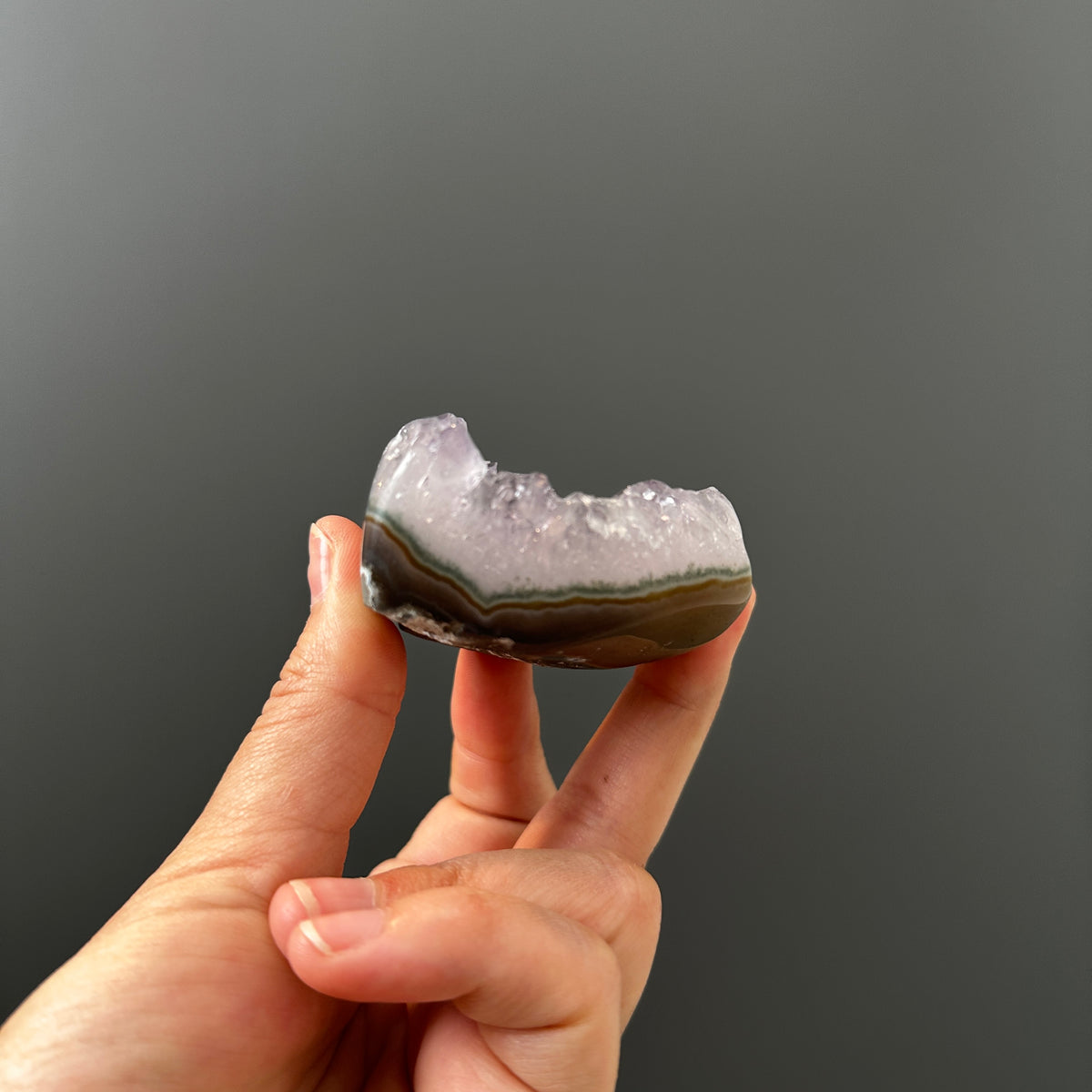 Druzy Amethyst Square Polished Stand