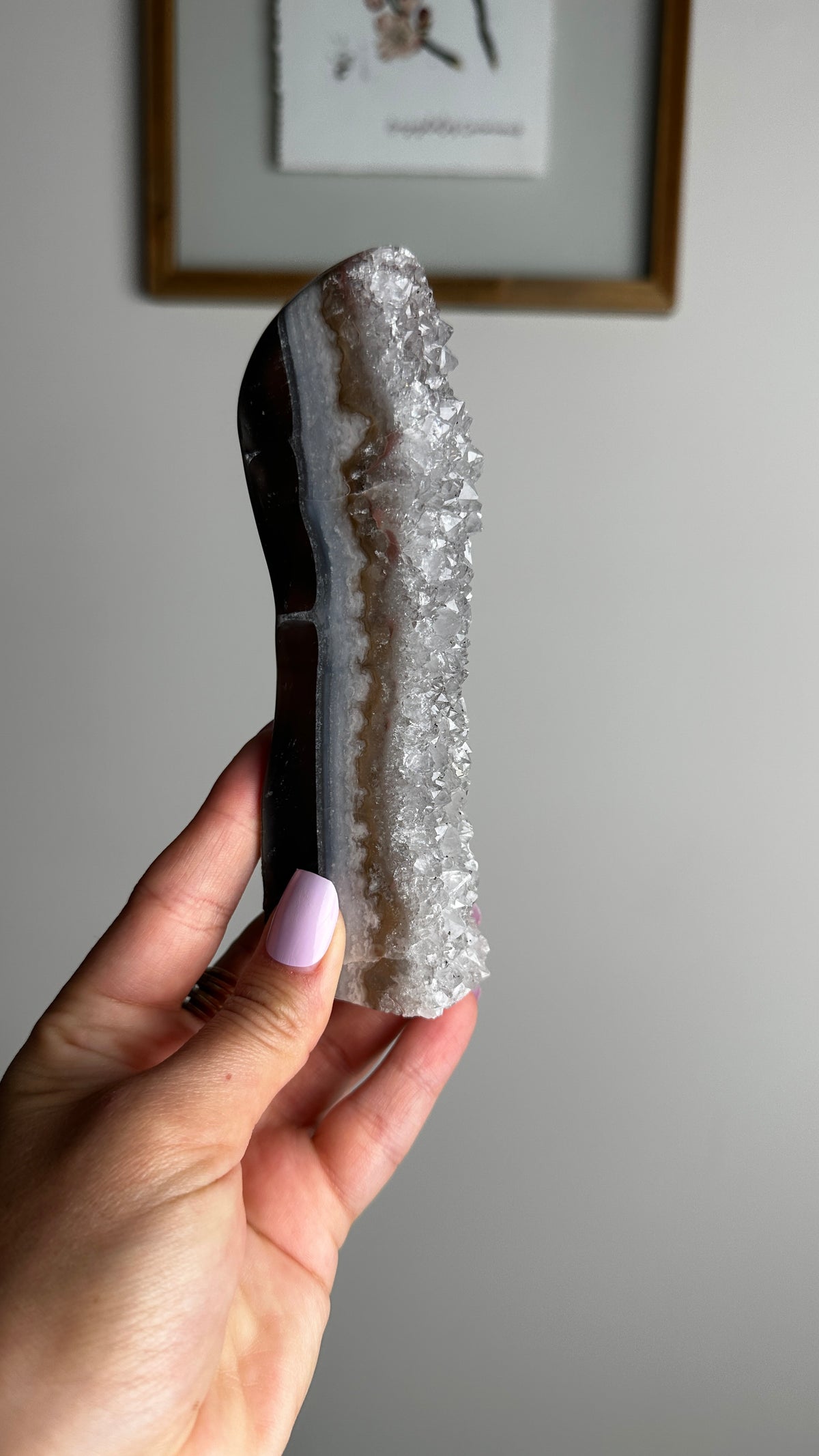 Natural Amethyst Geode Stand (JJ)