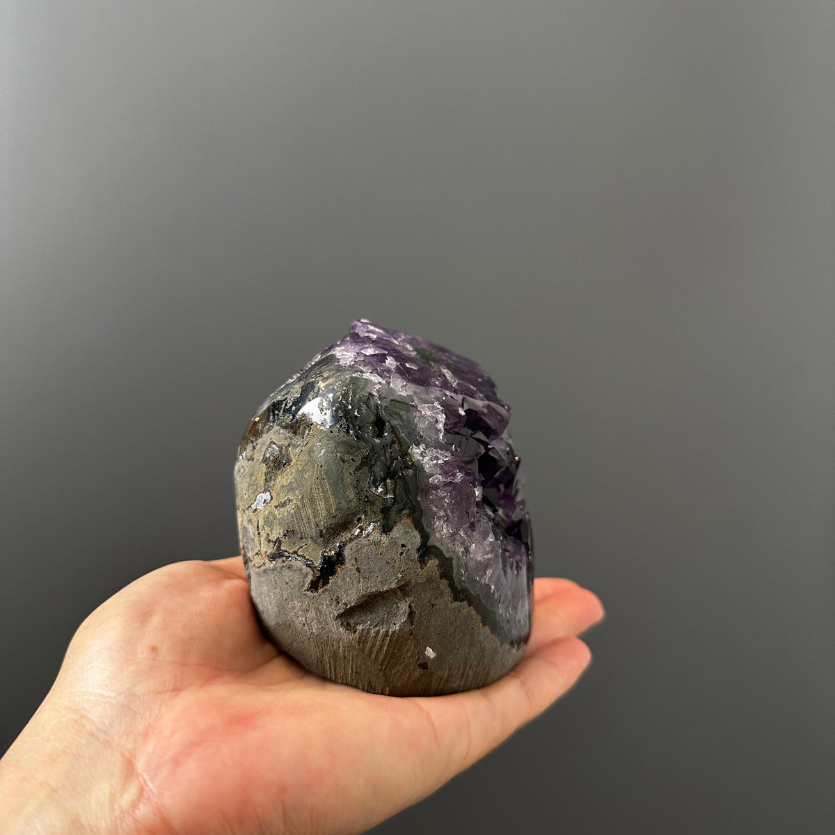 Natural Purple Amethyst Geode Cluster (CC)