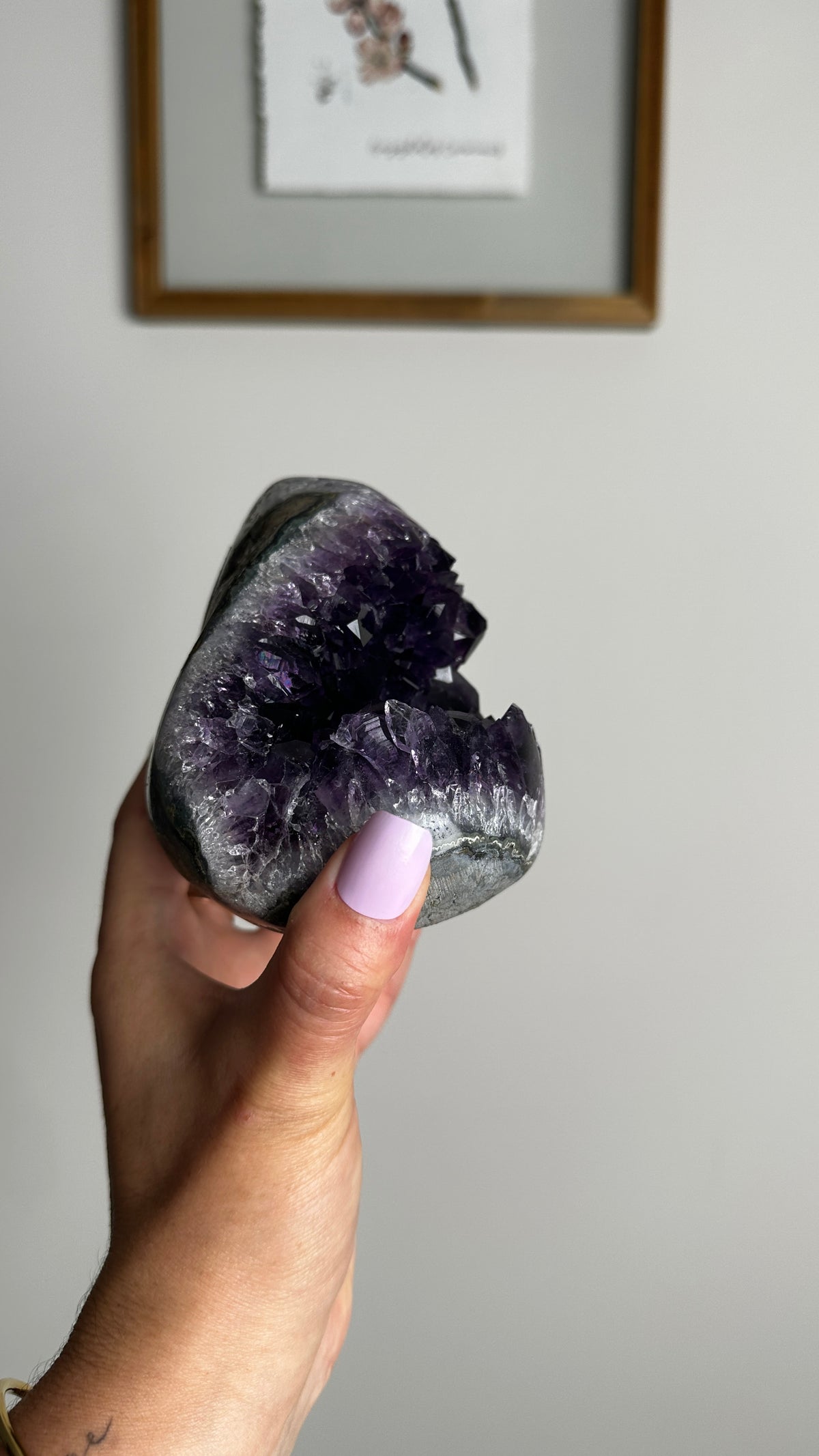 Natural Purple Amethyst Geode Cluster (DD)