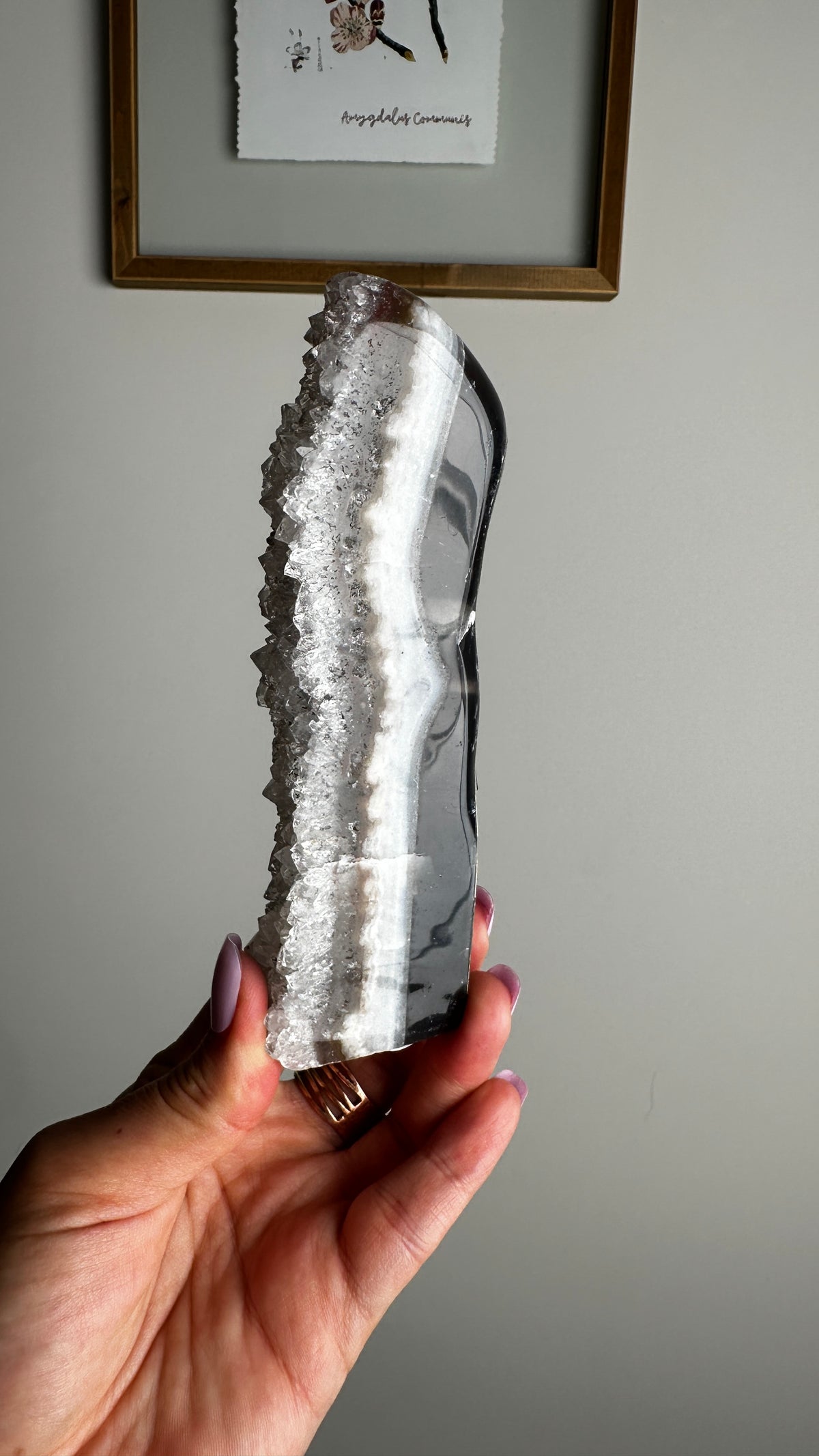 Natural Amethyst Geode Stand (JJ)