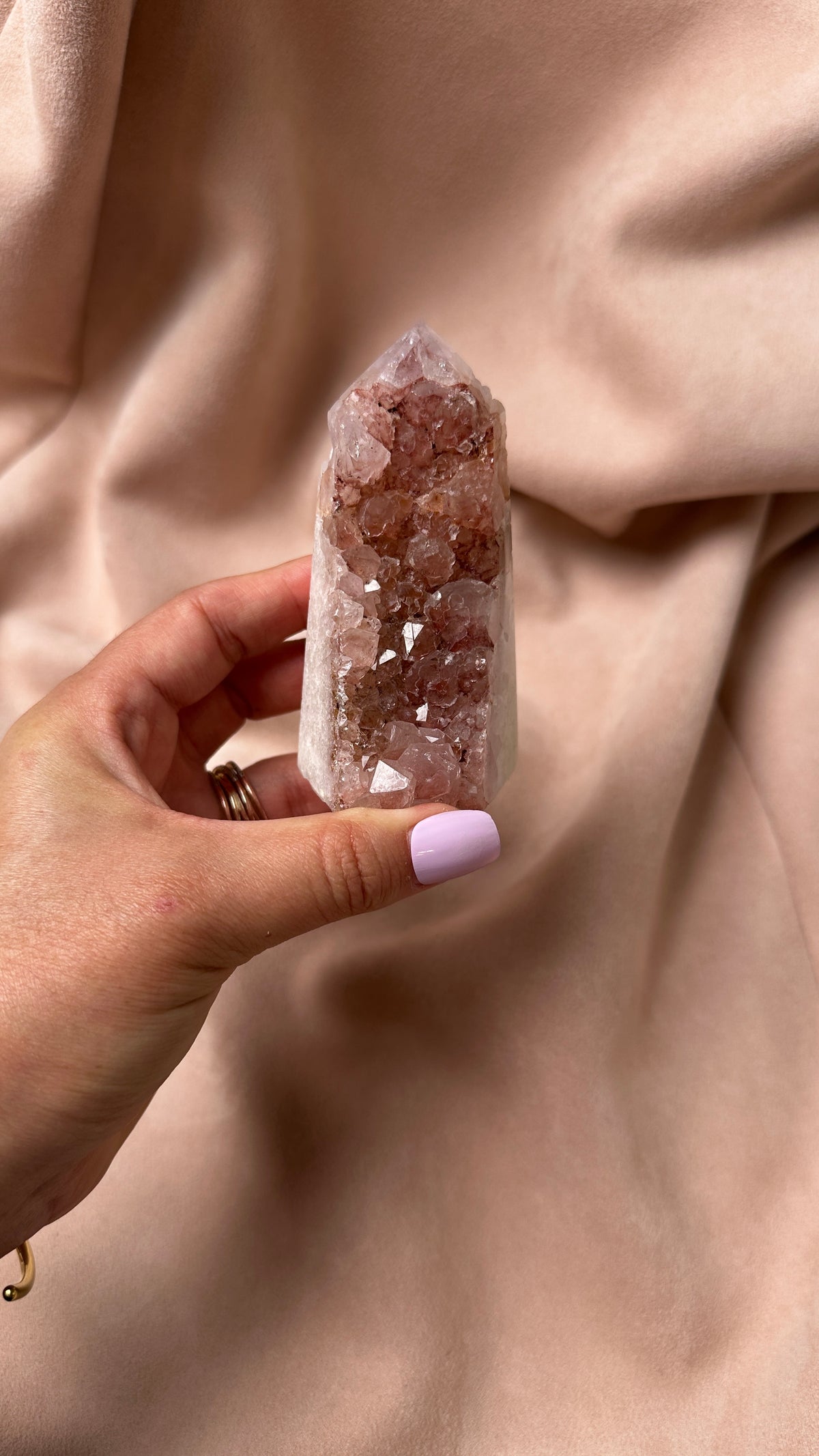 Druzy Candy Dark Purple Tower Amethyst and Agate (S)