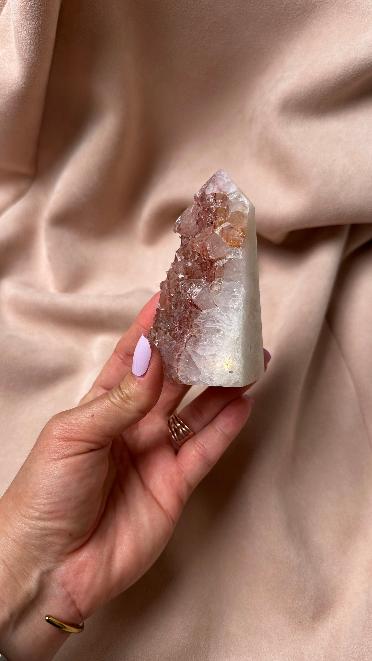 Druzy Candy Dark Purple Tower Amethyst and Agate (S)