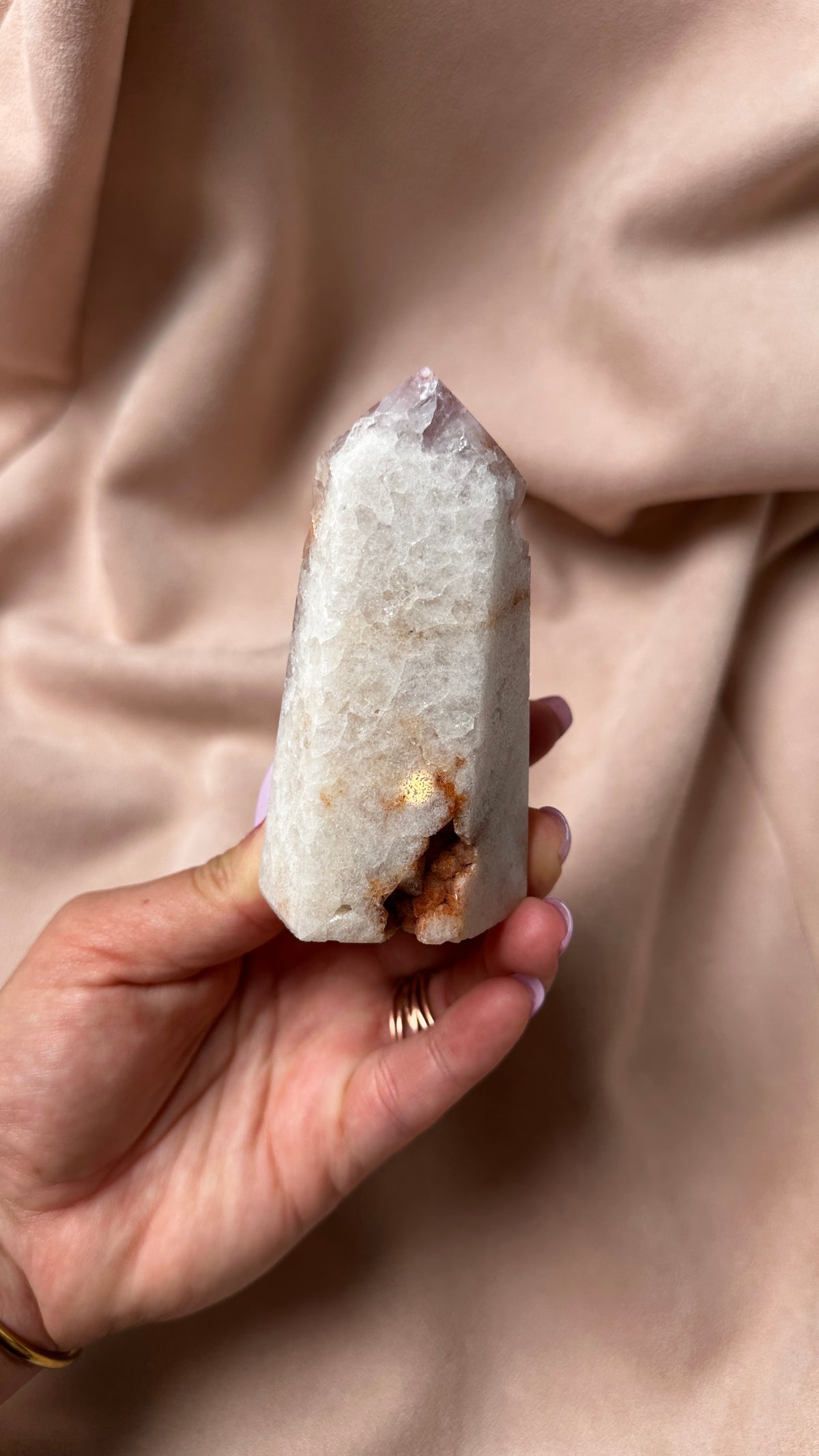 Druzy Candy Dark Purple Tower Amethyst and Agate (S)