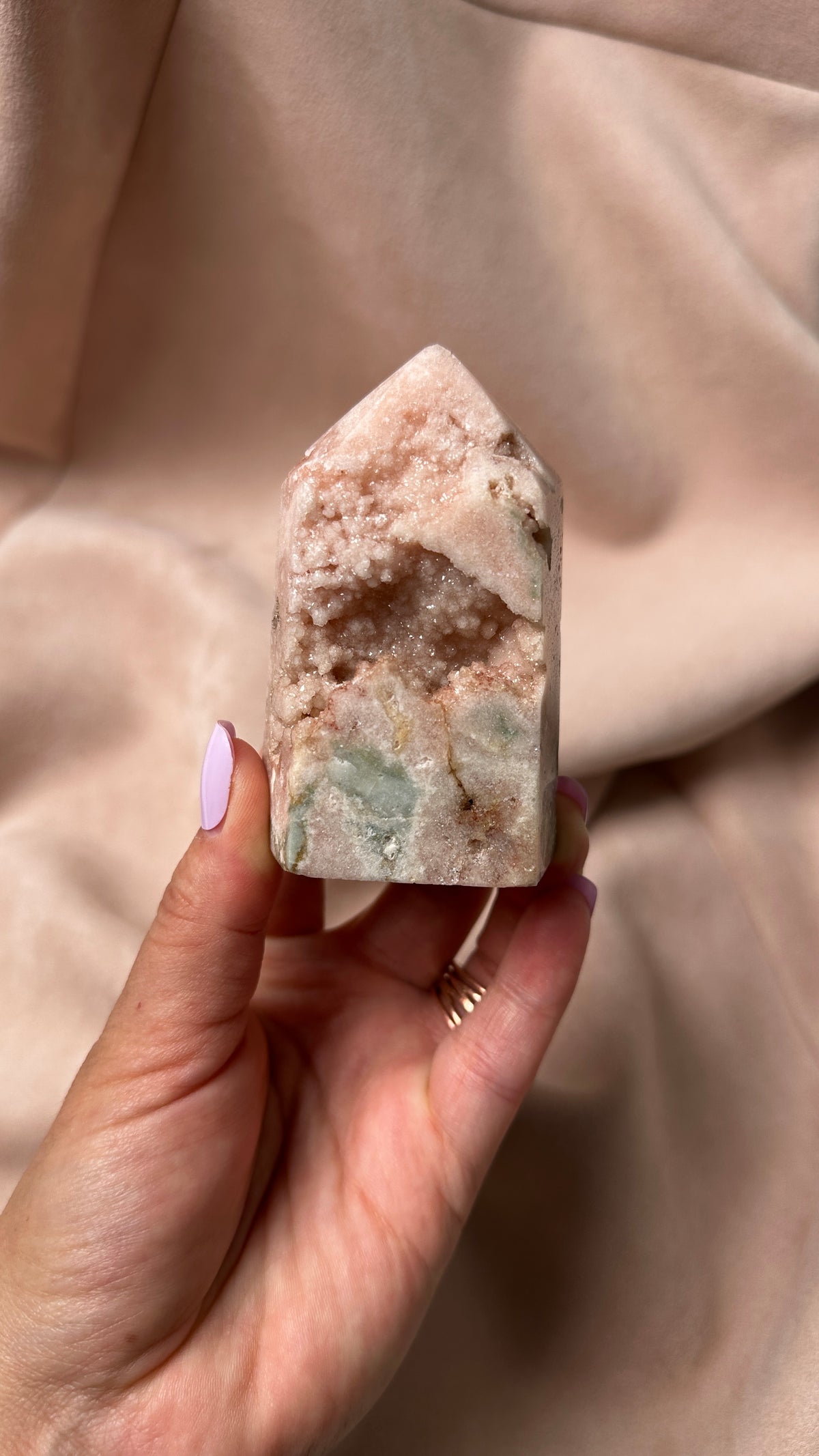 Sugar Candy Druzy Tower Amethyst and Jasper (X)