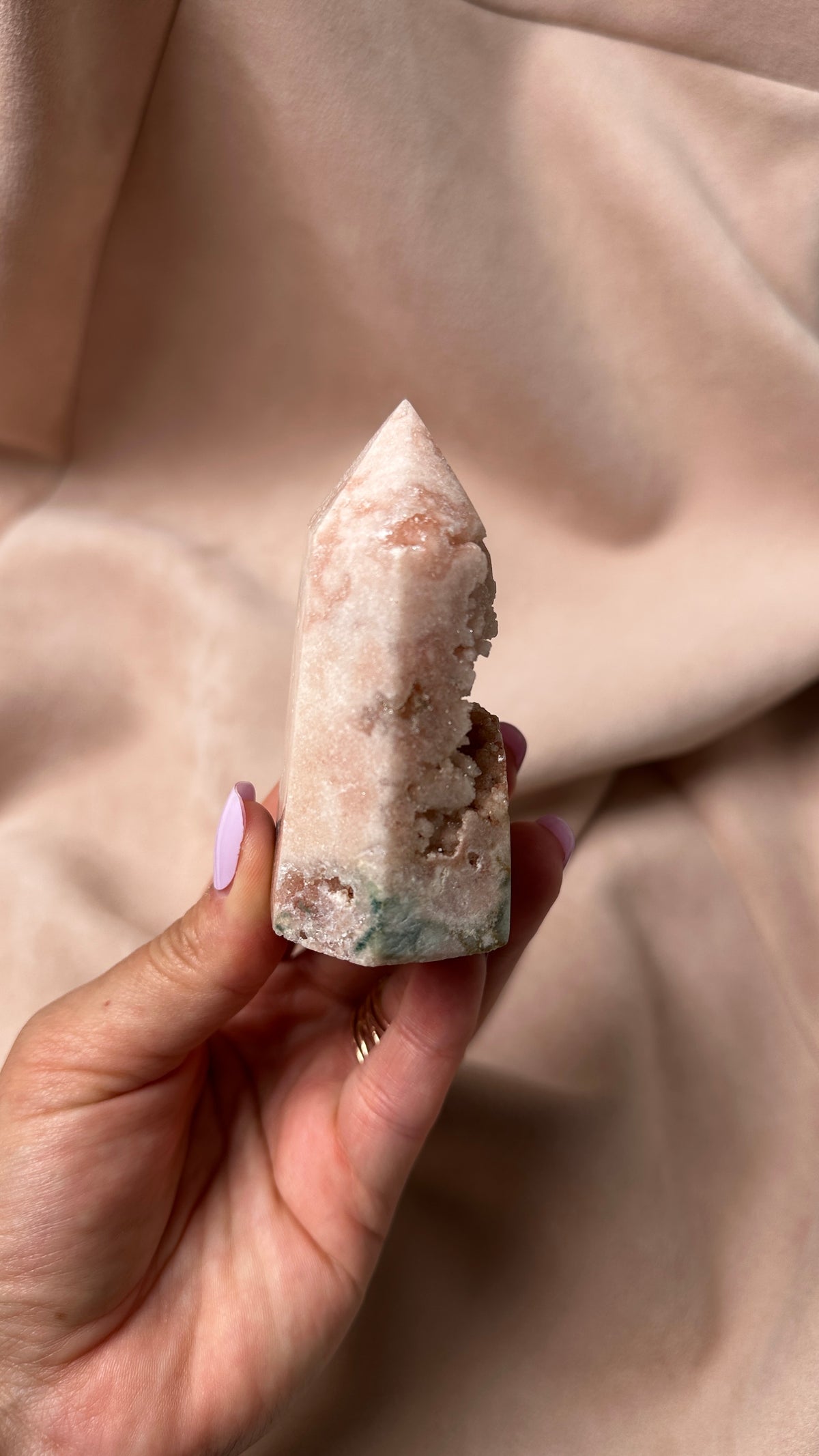 Sugar Candy Druzy Tower Amethyst and Jasper (X)