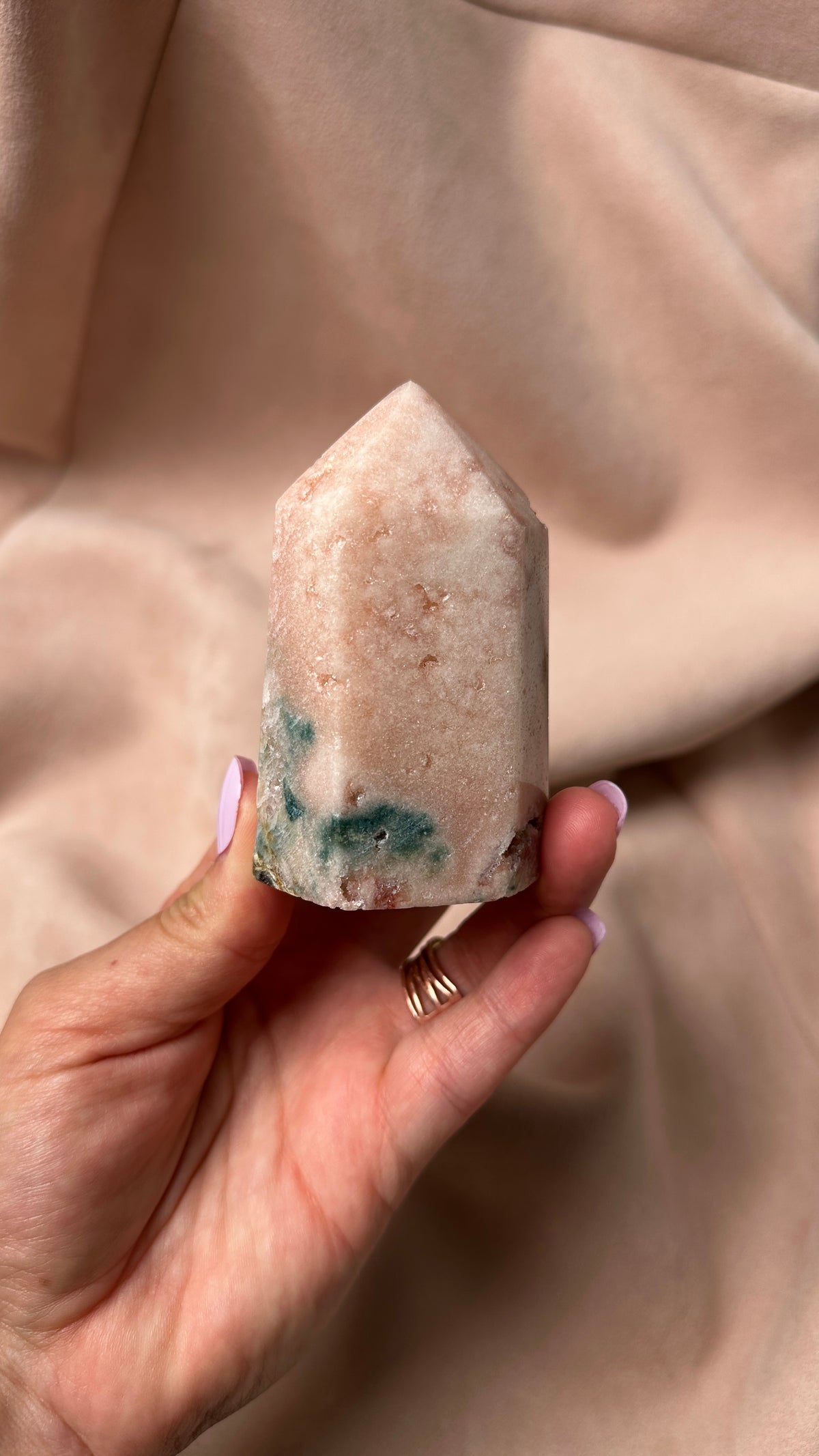 Sugar Candy Druzy Tower Amethyst and Jasper (X)