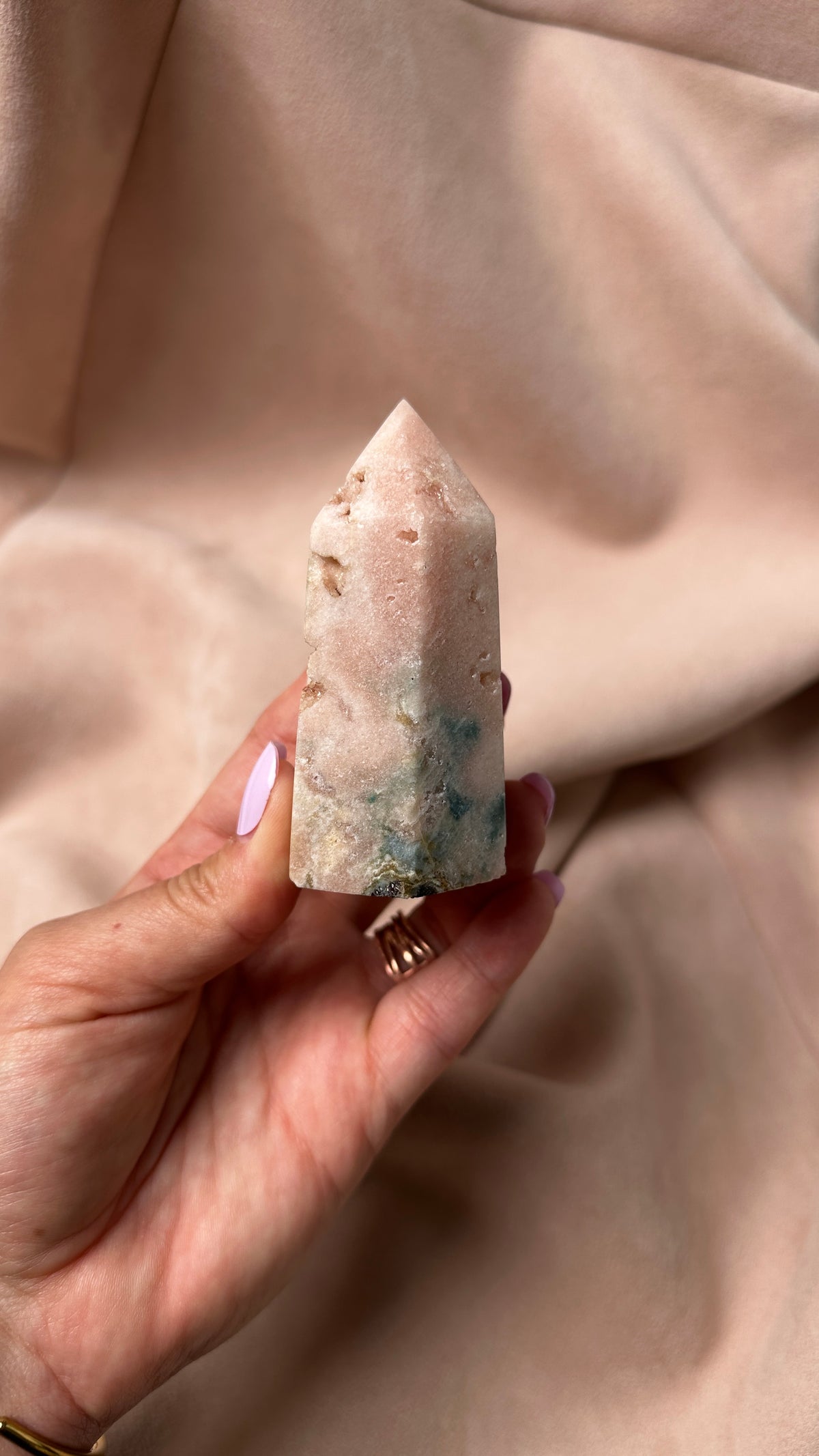 Sugar Candy Druzy Tower Amethyst and Jasper (X)